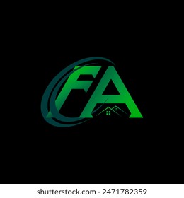 Diseño del logotipo de la letra FA. FA Logotipo simple y moderno. Logotipo de monograma FA. FA Abstractas Alfabeto Vector logo Diseño.