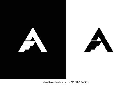 FA Letter Logo Design Template Vector