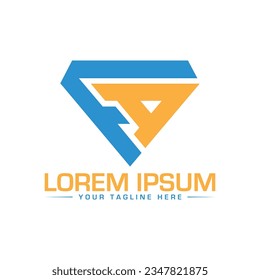 FA letter logo design Unique and modern logo design