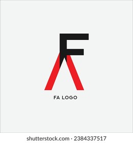 fa letter logo.and vectors logo design