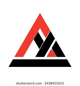 F.A letter sign vector icon element for group or organization template