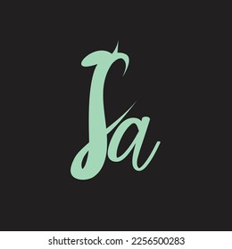 fa logo design modern unique style monogram creative icon symbol