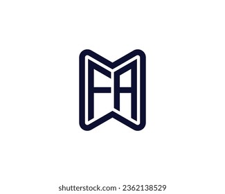 FA logo design vector template