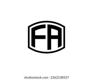 FA logo design vector template