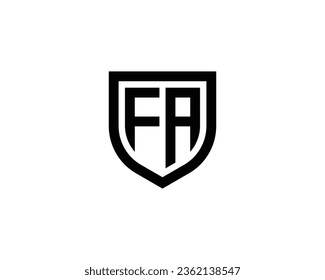 FA logo design vector template