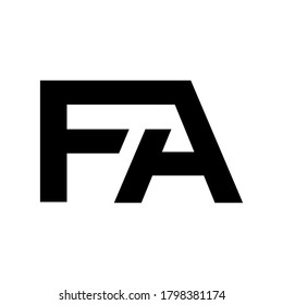 fa logo vector, for offices, housing and technology companies. 