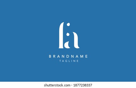 FA Lowercase Letter Initial Icon Logo Design Vector Illustration