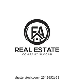 FA Real Estate Logo template