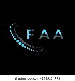FAA letter logo abstract design. FAA unique design. FAA.
