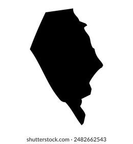 Faasaleleaga Bezirkskarte, administrative Division von Samoa. Vektorillustration.