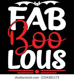Fab Boo Lous, design and vector file.