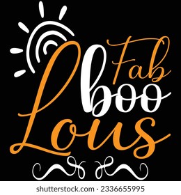 Fab Boo Lous, design and vector file.