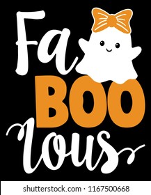 Fab Boo Lous Shirt Funny Halloween Ghost T-shirt Gift Vector Graphic Design