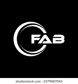 Diseño de logotipo de FAB, inspiración para una identidad única. Elegancia moderna y diseño creativo. Marca tu éxito con el impresionante logotipo.