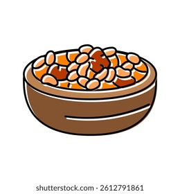 fabada asturiana spanish cuisine color icon vector. fabada asturiana spanish cuisine sign. isolated symbol illustration