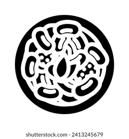 fabada asturiana spanish cuisine glyph icon vector. fabada asturiana spanish cuisine sign. isolated symbol illustration