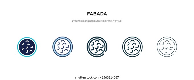 fabada icon in different style vector illustration. two colored and black fabada vector icons designed in filled, outline, line and stroke style can be used for web, mobile, ui