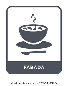 fabada icon vector on white background, fabada trendy filled icons from Culture collection, fabada simple element illustration