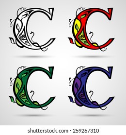 Fable forest hand drawn by a vintage font - C
