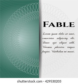 Fable poster or card