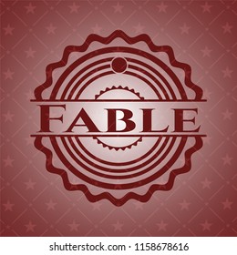 Fable retro style red emblem