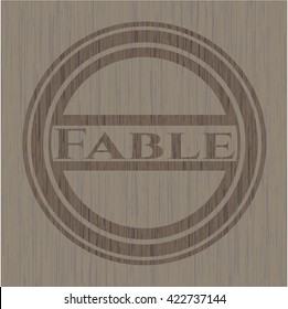 Fable retro wood emblem
