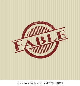 Fable rubber stamp