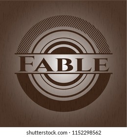 Fable vintage wood emblem