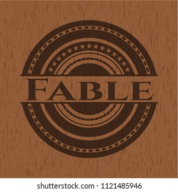 Fable wood emblem. Vintage.