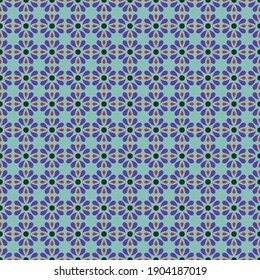 fabric abstract ethnic flower pattern, vector illustration style seamless pattern. Design for fabric, curtain, background, carpet, wallpaper, clothing, wrapping, Batik, fabric, tile
