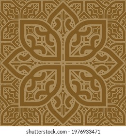 fabric abstract ethnic flower pattern, vector illustration style seamless. design for fabric, curtain, background, carpet, wallpaper, clothing, wrapping, Batik, fabric, tile, ceramic
