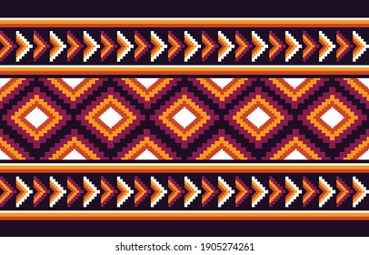 Fabric African tribal ethnic pattern seamless traditional Design for background,carpet,wallpaper,wrapping,Batik,fabric
