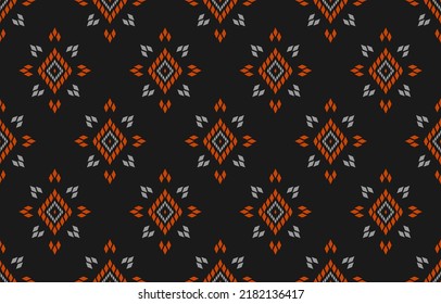 Fabric Aztec pattern background. Geometric ethnic oriental seamless pattern traditional. Mexican style. Design for wallpaper, illustration, fabric, clothing, carpet, textile, batik, embroidery.