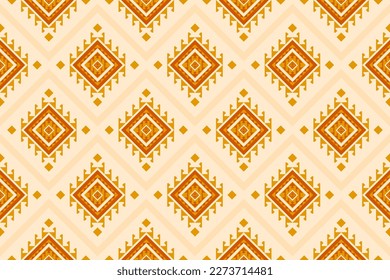 Fabric Aztec pattern background. Geometric ethnic oriental seamless pattern traditional. Mexican style. Design for wallpaper, illustration, fabric, clothing, carpet, textile, batik, embroidery.