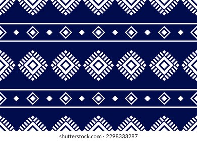 Fabric Aztec pattern background. Geometric ethnic seamless pattern traditional. American, Mexican style. Design for wallpaper, illustration, fabric, clothing, carpet, textile, batik, embroidery.