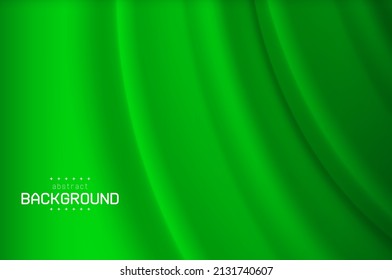 fondo de tela con curva y verde gradiente se puede utilizar para la tecnología de etiquetas de productos alimenticios y bebidas o presentación cosmética plantilla de sitio web de papel tapiz abstracto vectores