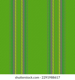 Fabric background seamless. Texture stripe lines. Vector textile vertical pattern in green and yellow colors.
