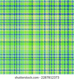 Fabric background tartan. Plaid check pattern. Seamless texture textile vector in green and yellow colors.