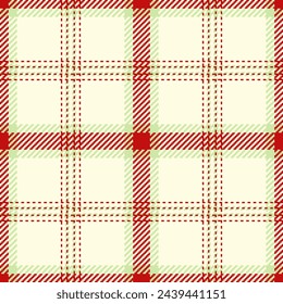 Fabric background texture of check plaid vector with a seamless pattern textile tartan in light yellow and light colors.