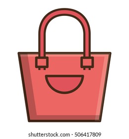 fabric bag transport isolated icon vector illustration design