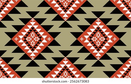 a fabric black-white-orange color geometric pattern and dark yellow background designs