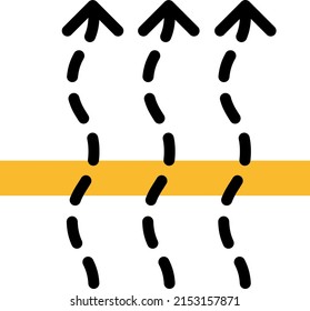 Fabric breathing, illustration, vector on a white background.