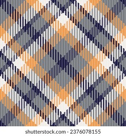 Fabric check background of textile plaid vector with a texture tartan seamless pattern in grey and white colors.