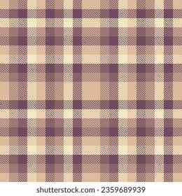 Fabric check seamless of vector textile background with a pattern plaid texture tartan in light and pink colors.