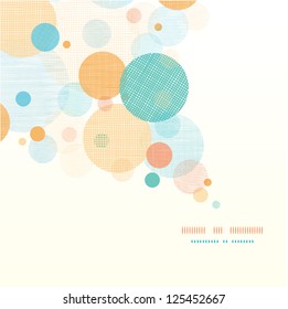 Fabric circles abstract diagonal pattern background