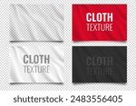 Fabric cloth texture with shadow on background. Graphic concept for your design.