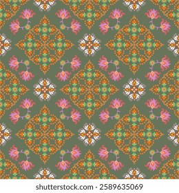 fabric, clothing ,Abstract Ethnicart, Seamless pattern in tribal, folk embroidery, and Mexican style, Aztec geometric art ornament print, Design for carpet , cover, wallpaper, wrapping