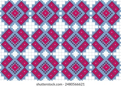 fabric, clothing ,Ikat Abstract Ethnicart, Seamless pattern in tribal, folk embroidery, and Mexican style, Aztec geometric art ornament print, Design for carpet , cover, wallpaper, wrapping, 