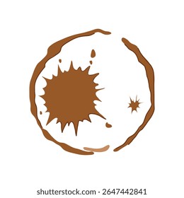 fabric coffee stain cartoon. carpet clothes, solution detergent, vinegar baking fabric coffee stain sign. isolated symbol vector illustration