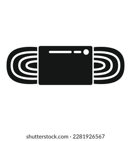 Fabric craft icon simple vector. Wool knit. Winter ball